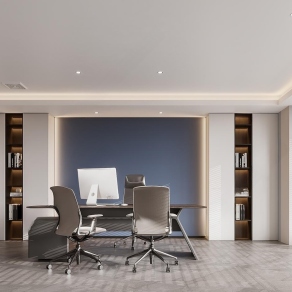 现代办公室3D模型下载